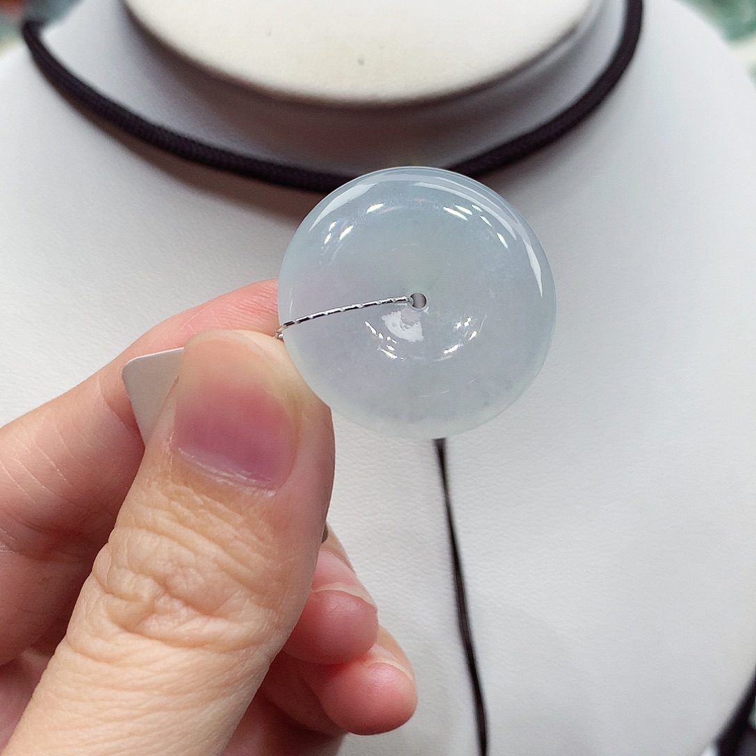 颈饰未镶嵌翡翠编号4，24.5/4.6