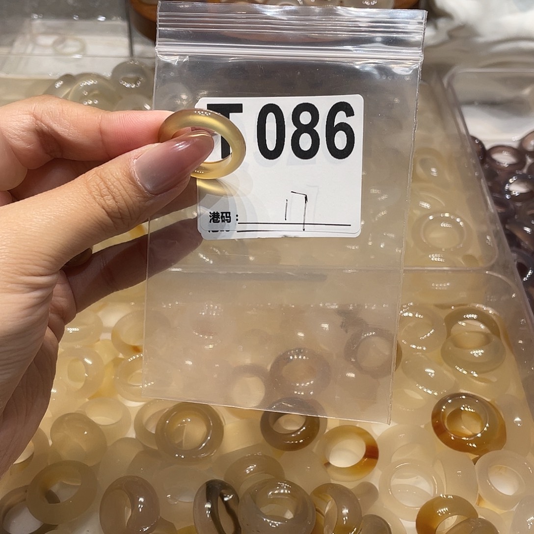 玛瑙/玉髓未镶嵌戒指086