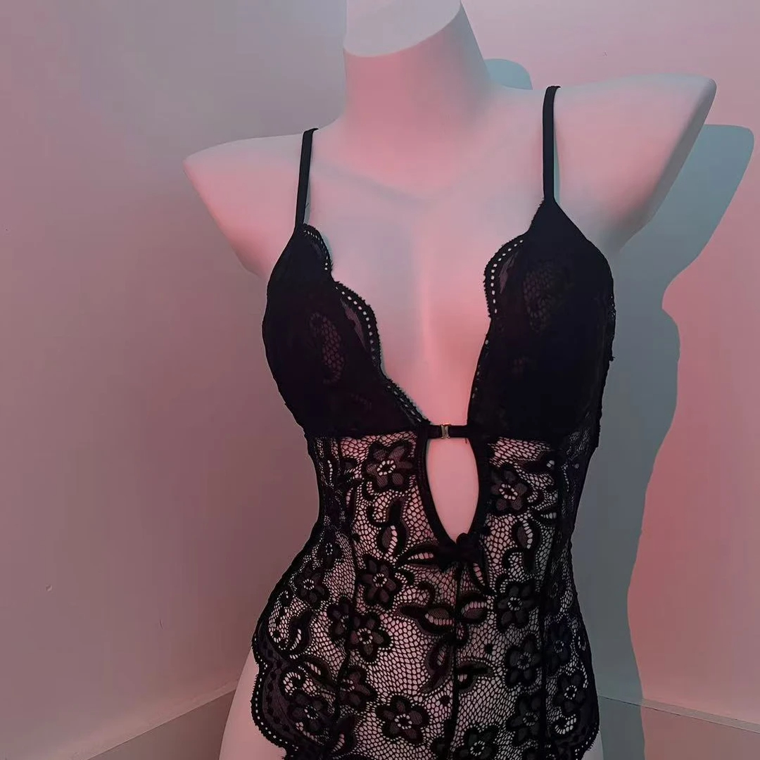 黑色性感睡衣纯欲吊带内搭蕾丝衣睡衣