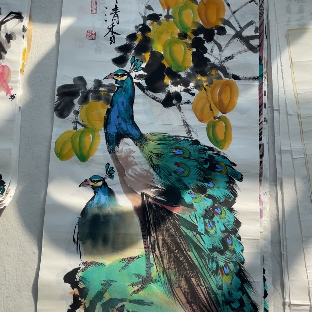 国画王孝华老师绘画