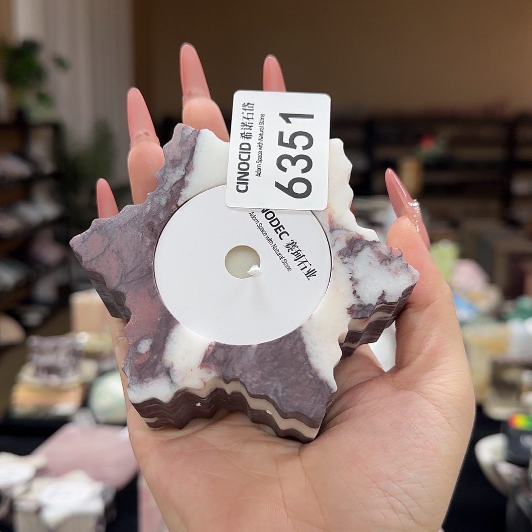 宝紫雪花烛台6351