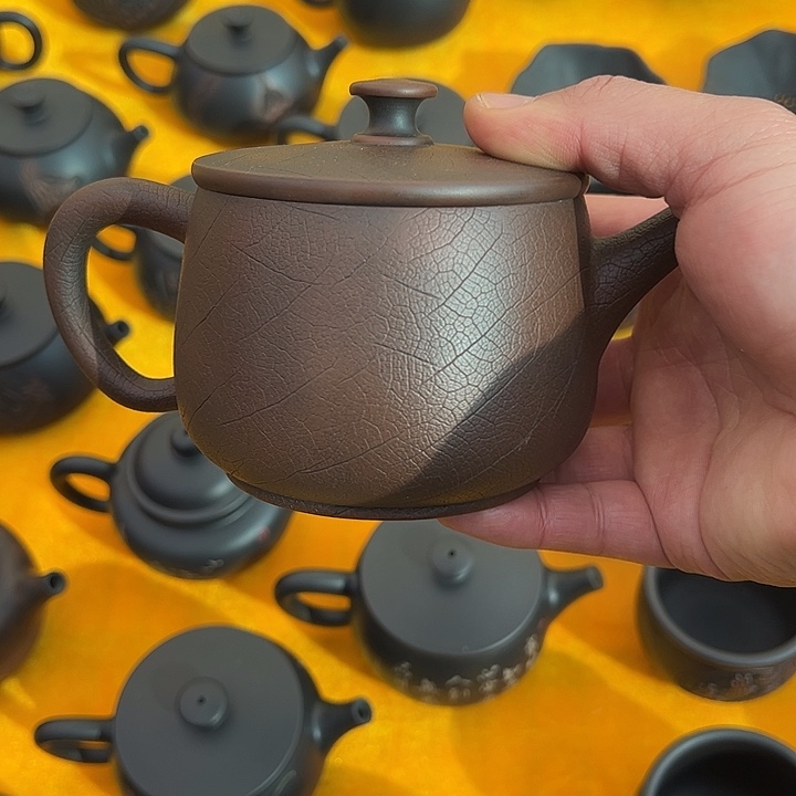 兔***Ծ建水紫陶大容量汉瓦壶全品特价