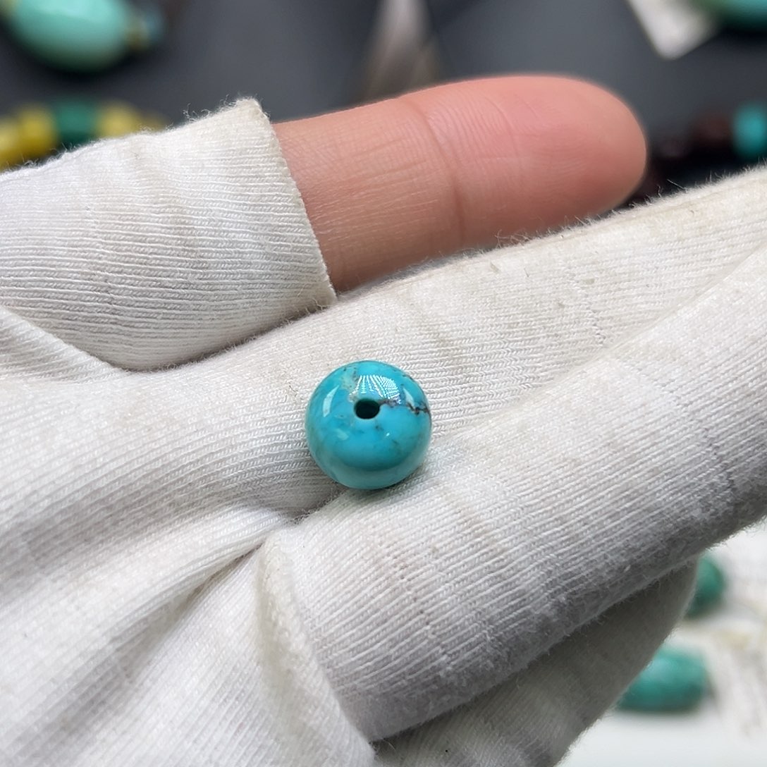 绿松石珠宝奇石未镶嵌月****南