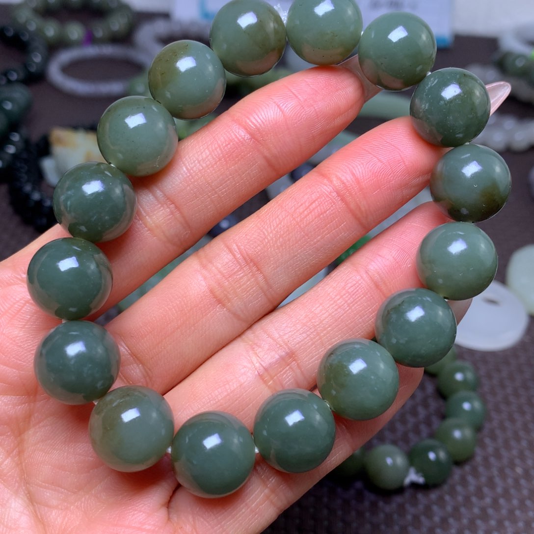 未镶嵌手串和田玉卡14