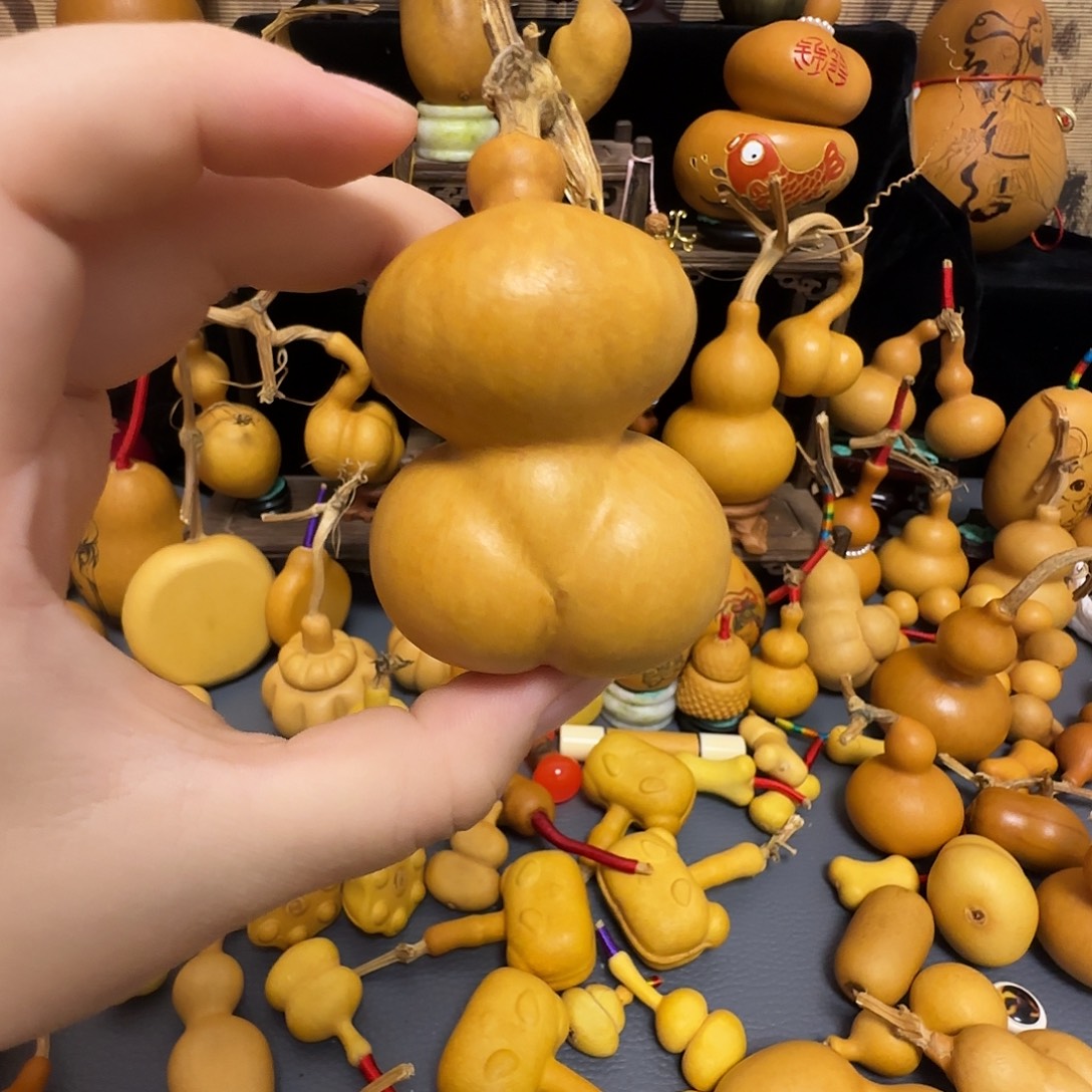 修***者金蟾葫芦手把件摆件