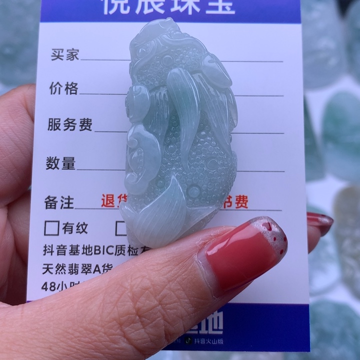 翡翠颈饰未镶嵌翡翠貔貅