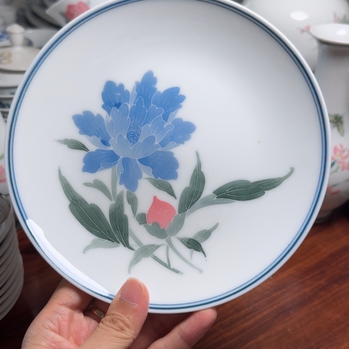 醴陵群力17.5厘米盘赏盘微瑕