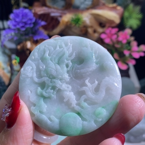 【闪购商品】颈饰未镶嵌翡翠龙牌