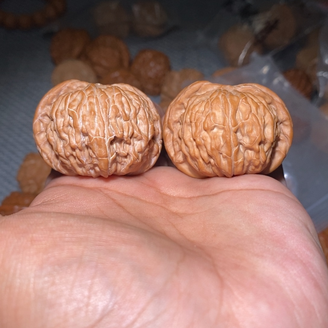 桃核吊坠44尺正蝴蝶磨 大粗棱版