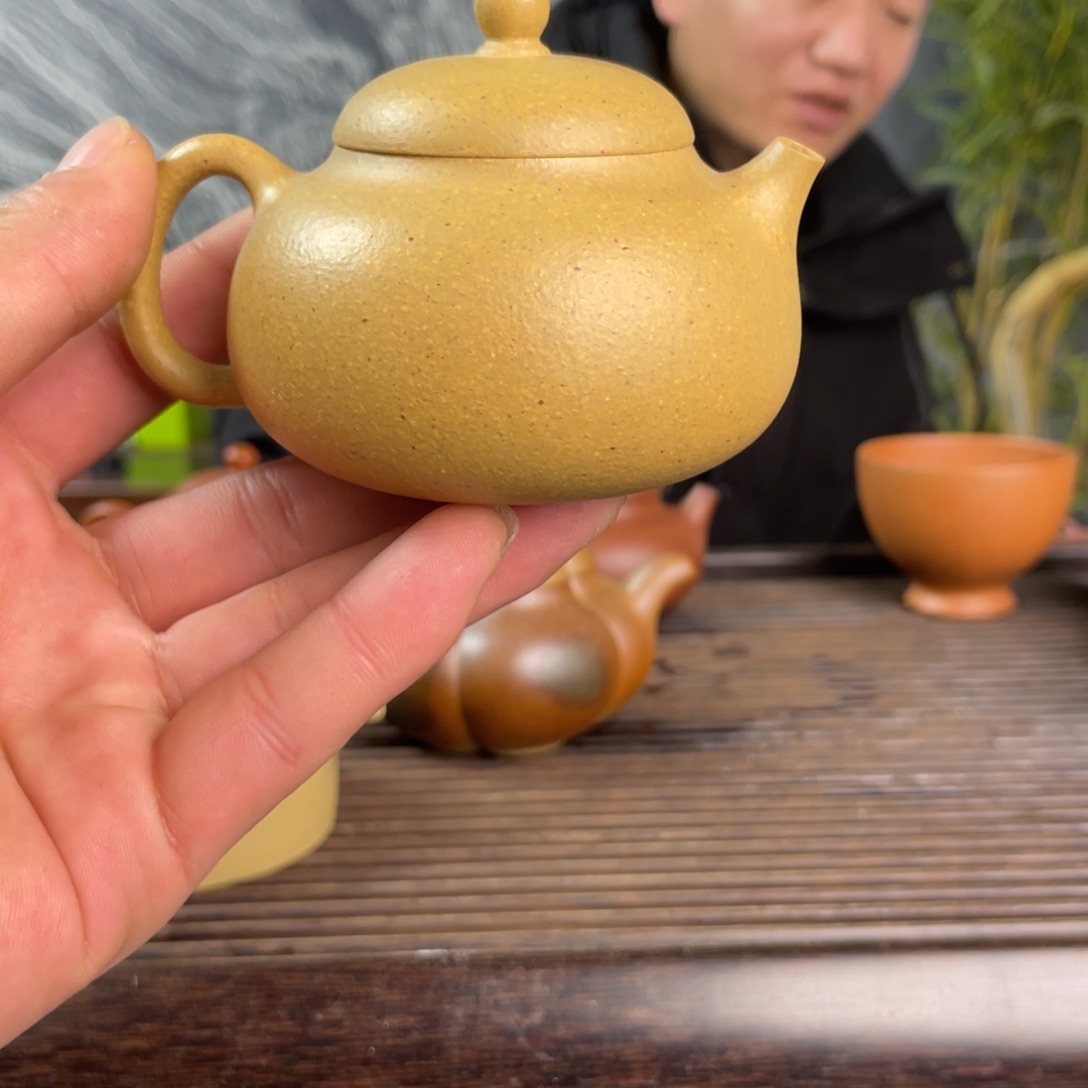 紫砂茶壶绿泥西施