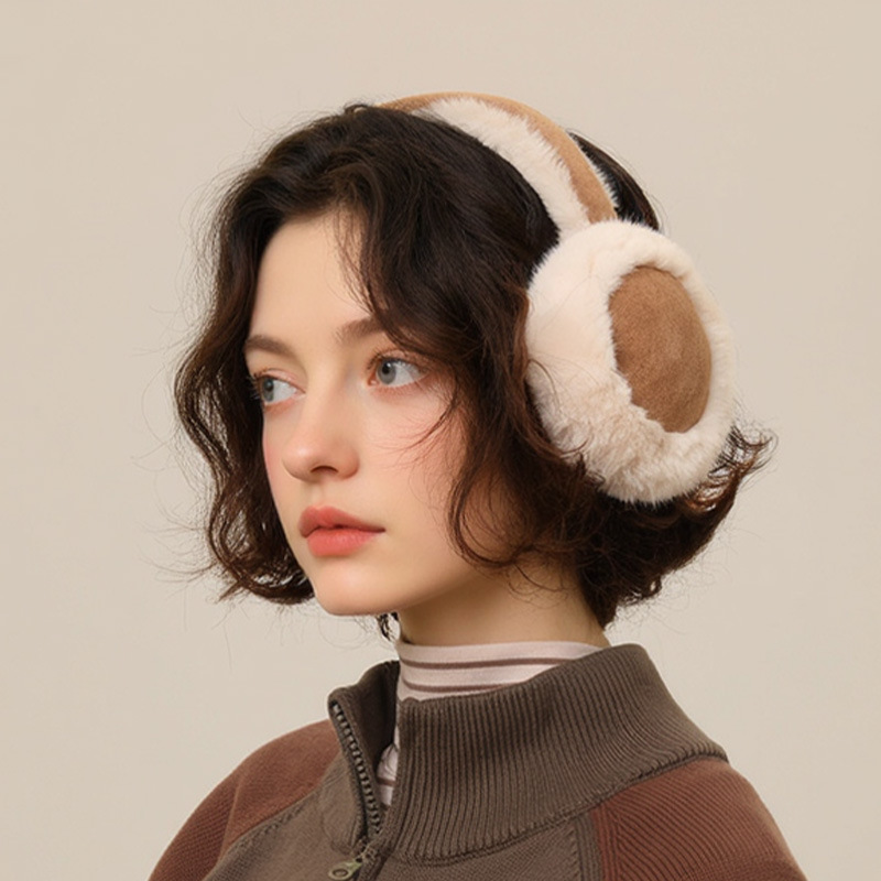 韩国进口秋冬款麂皮毛绒耳罩女韩版保暖耳套耳包骑行御寒女款护耳