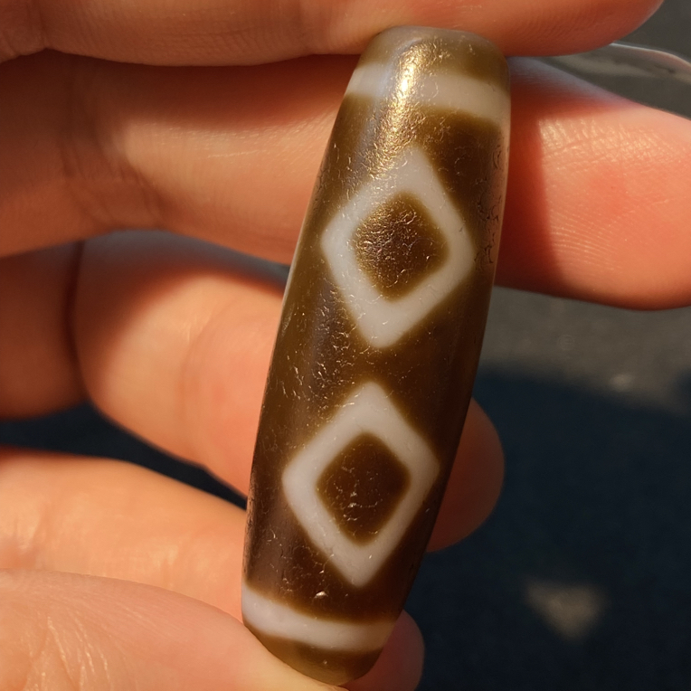 小卢手工金刚二眼靠山天珠带绳
