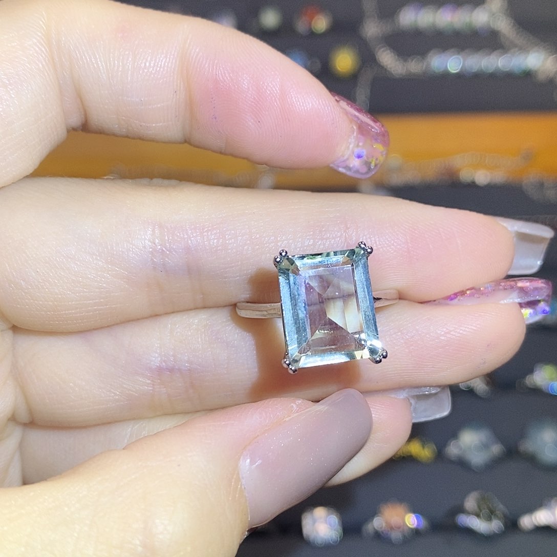 水晶手链银S925镶嵌      