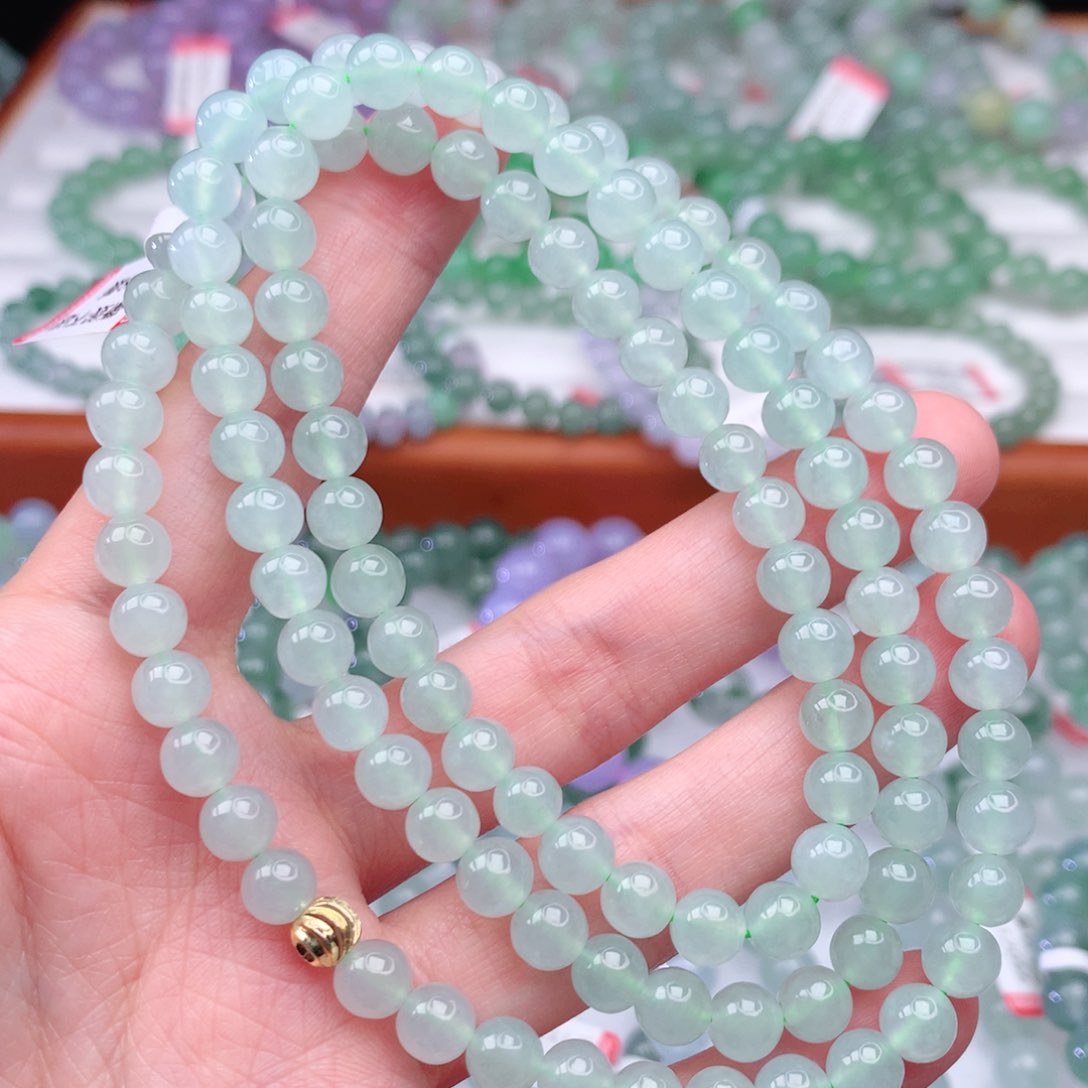 翡翠手链未镶嵌翡翠6.5mm