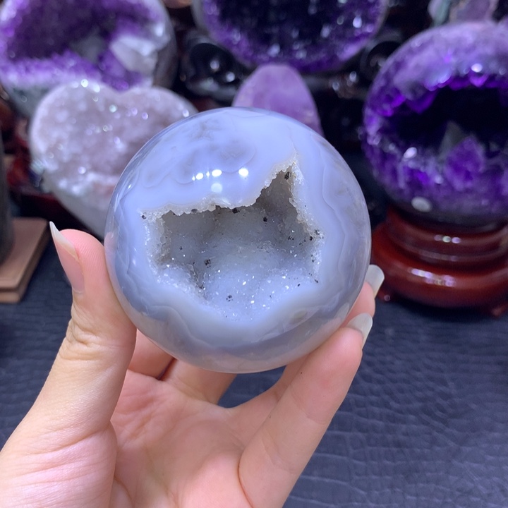 紫晶珠宝半成品未镶嵌