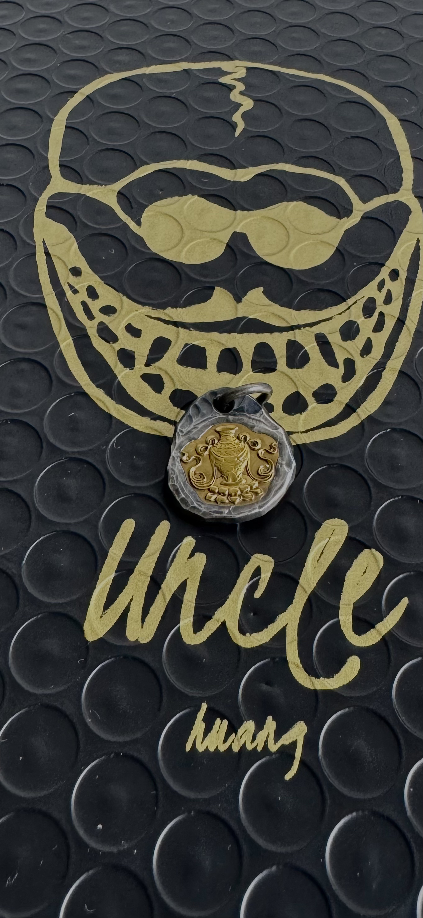 925银银制品 Uncle黄藏传八宝宝瓶吊坠文玩配饰