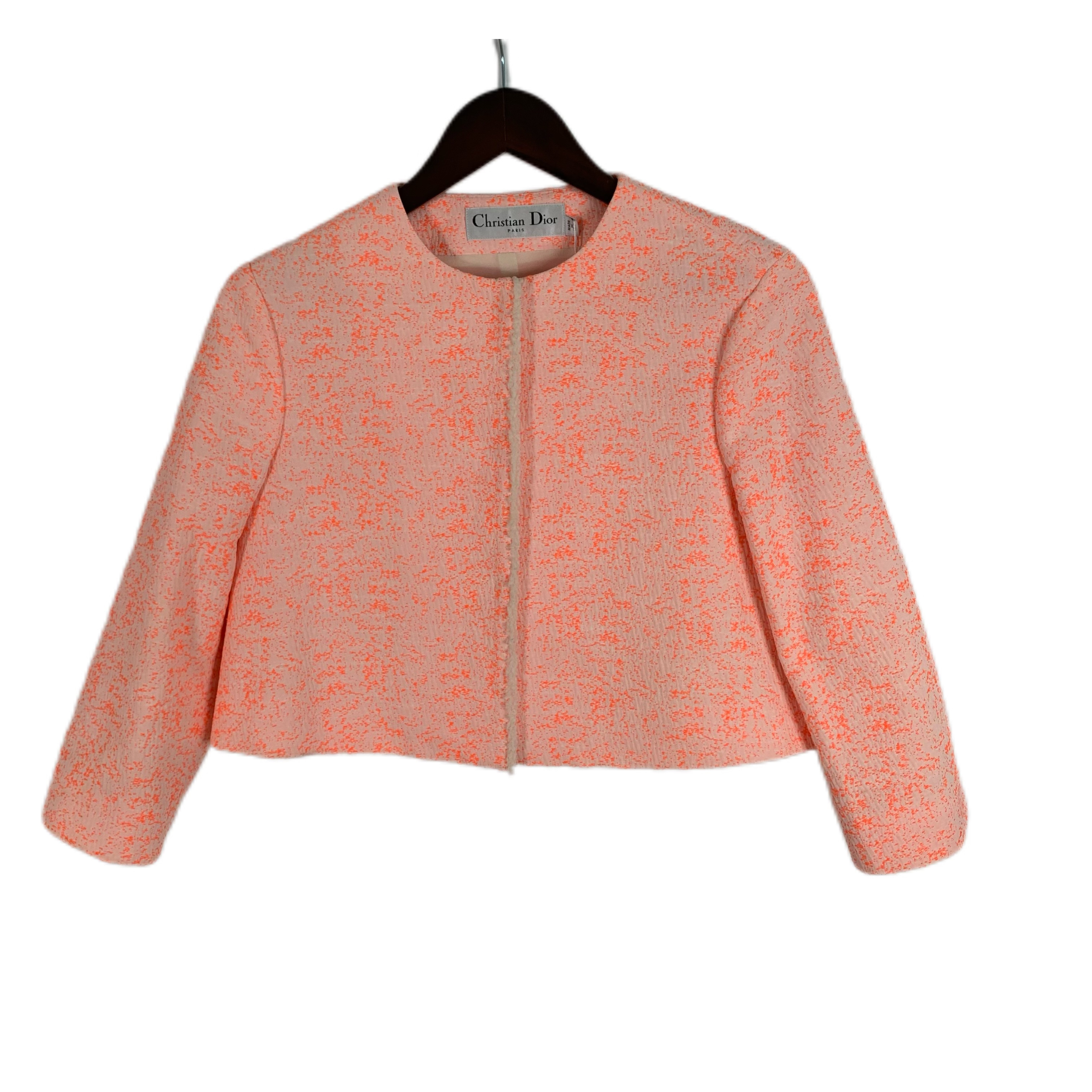 95新 DIOR/迪奥 女士炫彩短款外套 38码 H0338 轻微污渍