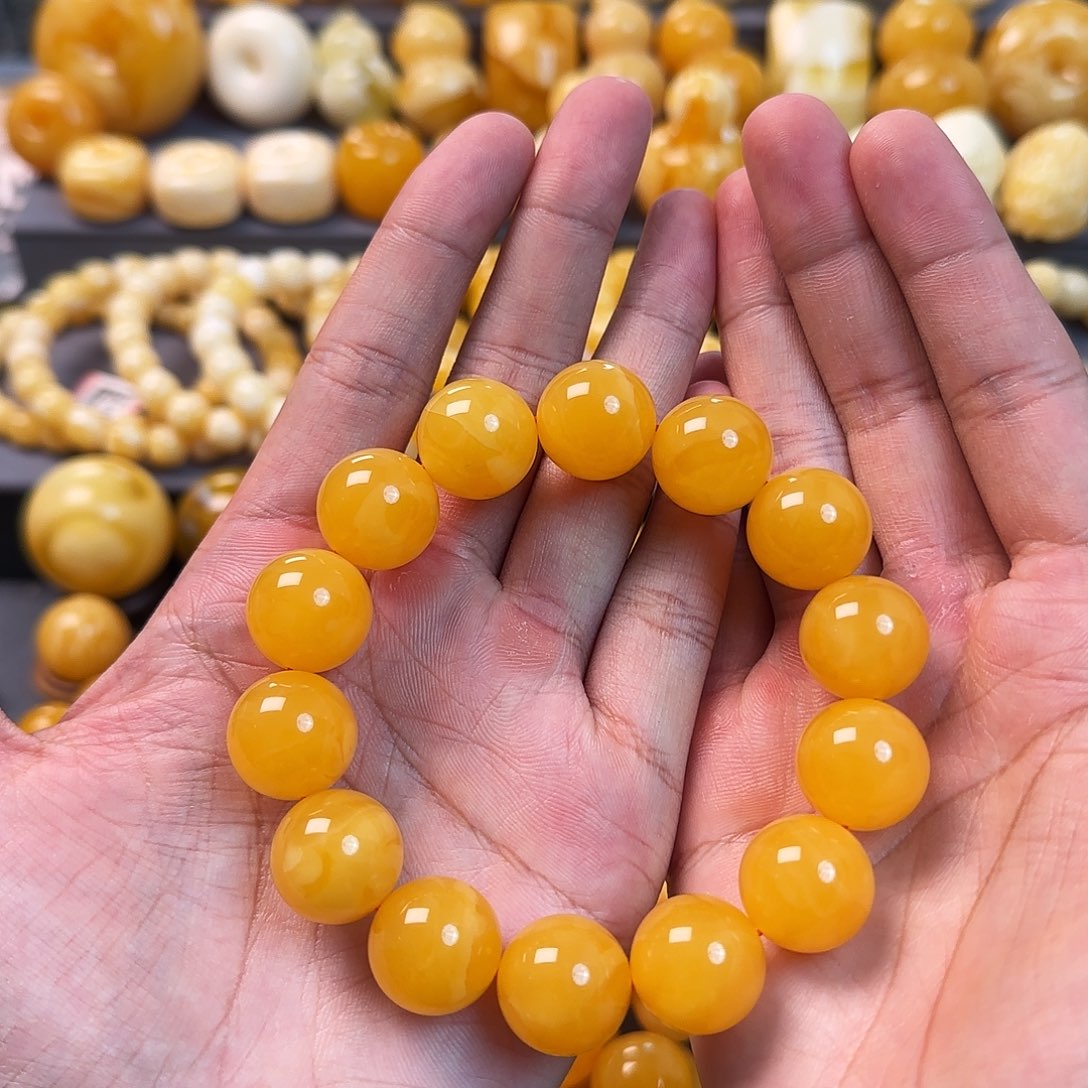 琥珀未镶嵌珠宝奇石17mm同料