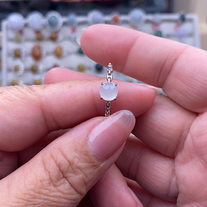 未镶嵌戒指翡翠竹*缅甸