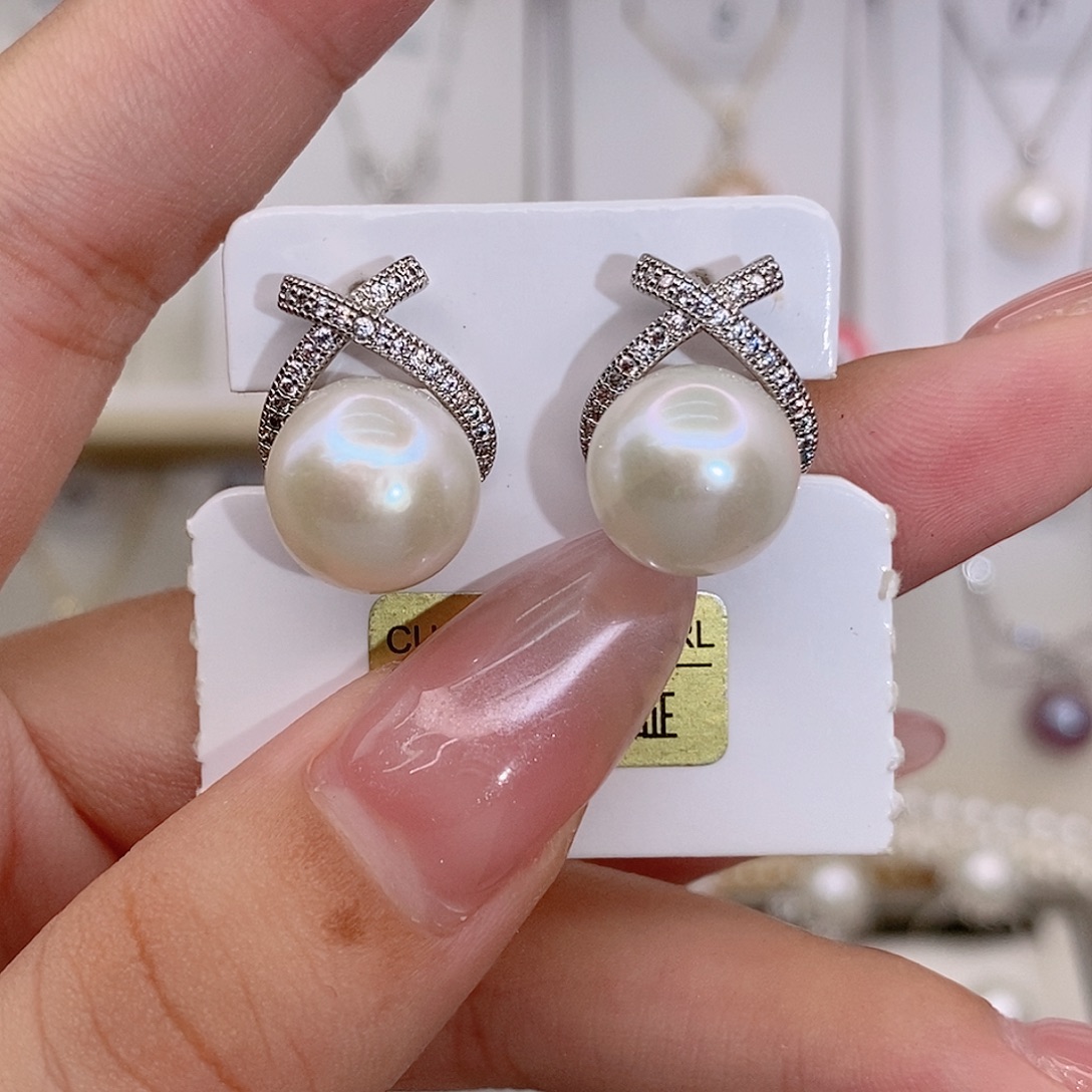 未镶嵌耳饰淡水珍珠