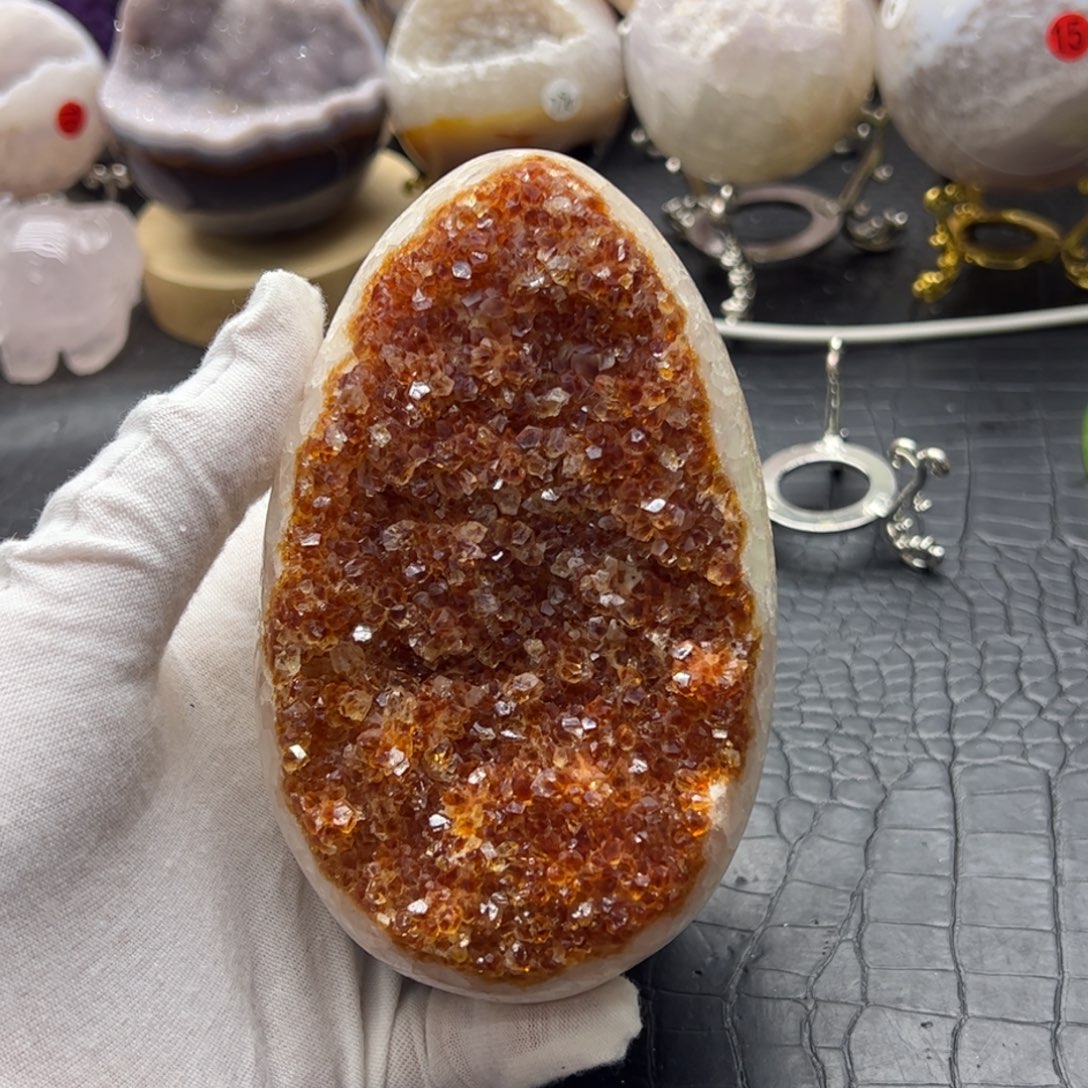 水晶珠宝半成品未镶嵌黄水龙蛋79