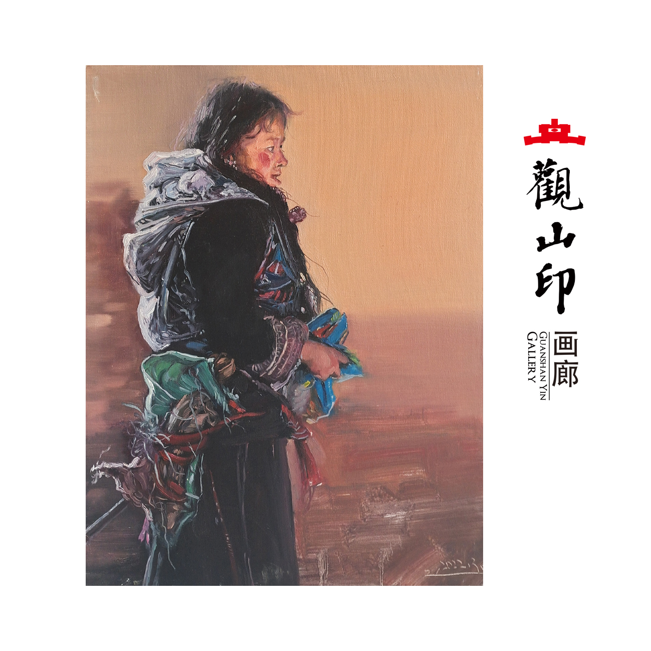 SMK原创手绘人物油画60x80cm人物作品1910