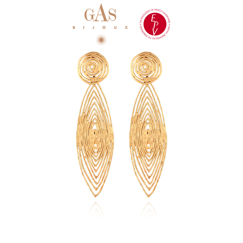 铜合金耳饰 AZLOOK【法国进口】GAS BIJOUX珈思王妃系列耳环女轻奢