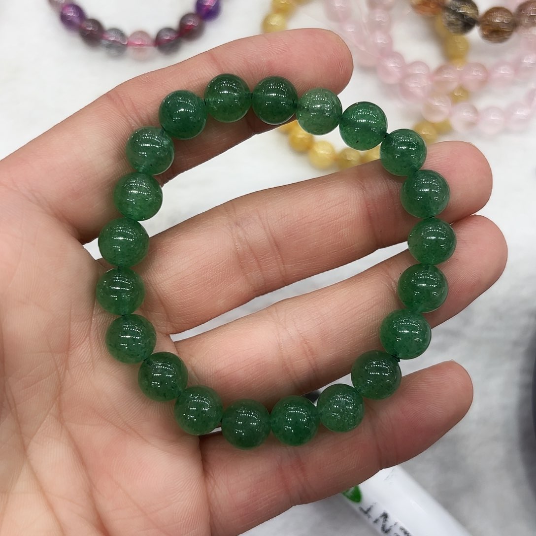 水晶手链未镶嵌绿草莓