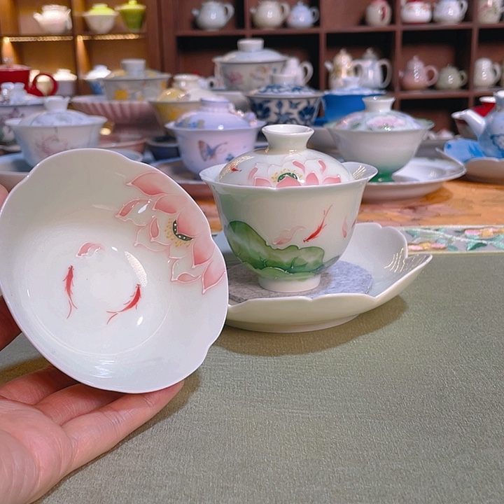 【闪购商品】荷漾鱼影三件套
