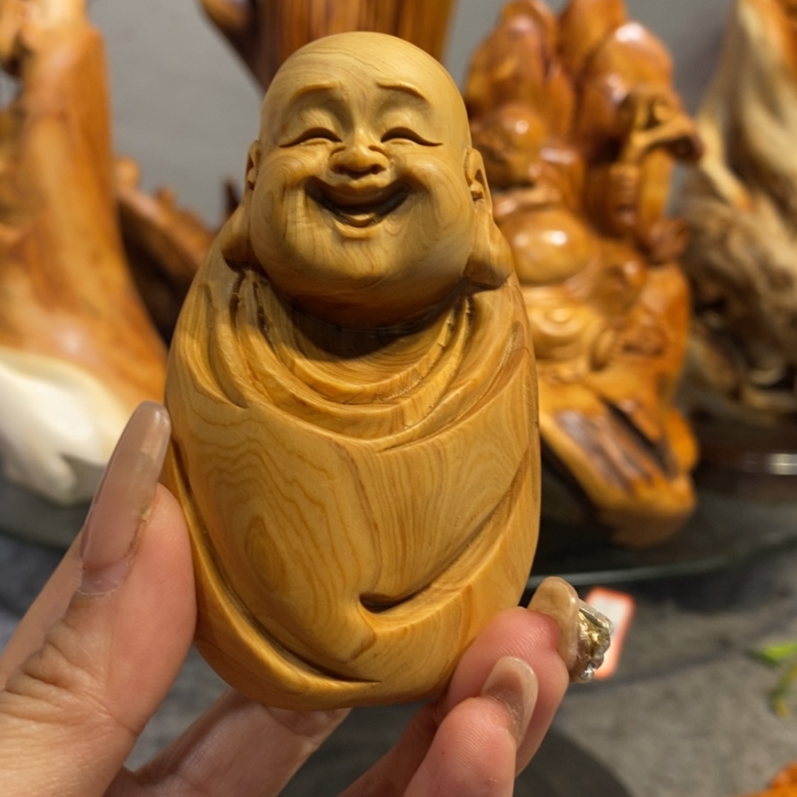 【闪购商品】柏木（崖柏）根雕木雕工艺品摆件，手把件满十送一