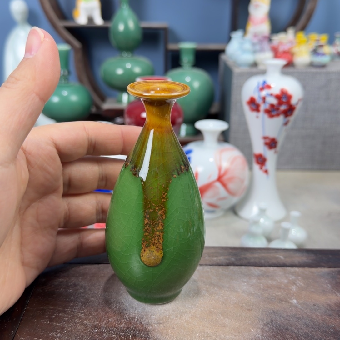 陶瓷手工小花器摆件