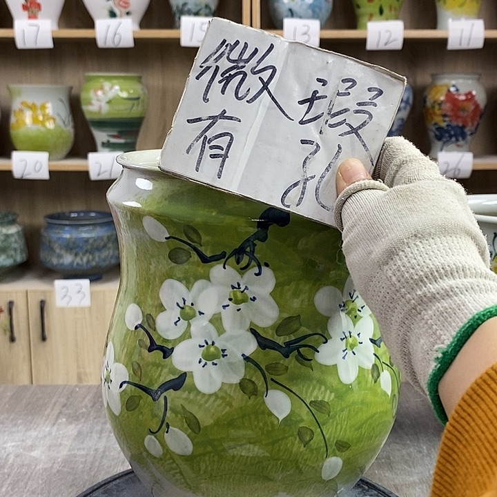 缸3xc景德镇陶瓷花盆