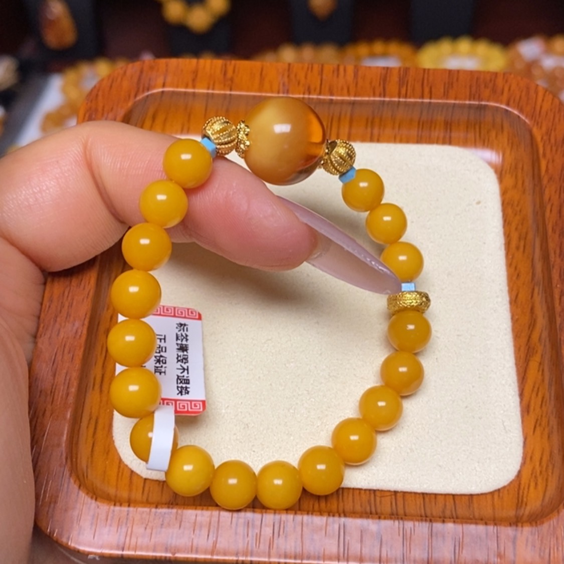 【闪购商品】蜜蜡手链未镶嵌手串