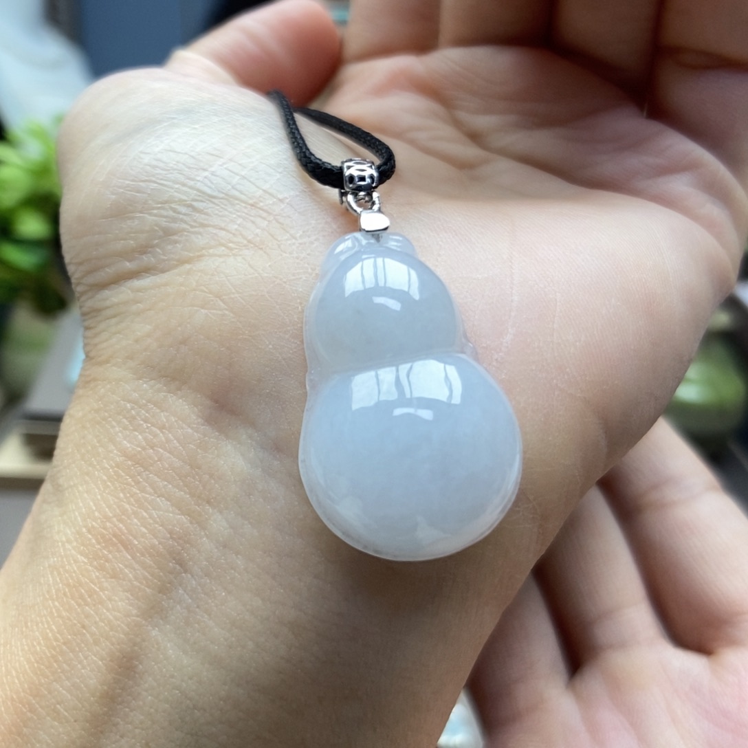 翡翠颈饰银S925镶嵌吊坠福利