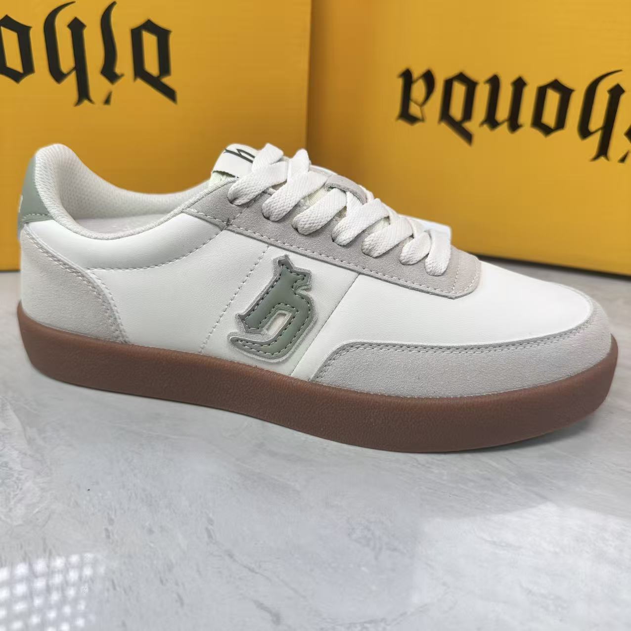 93507 米灰绿 休闲百搭四季鞋男单鞋