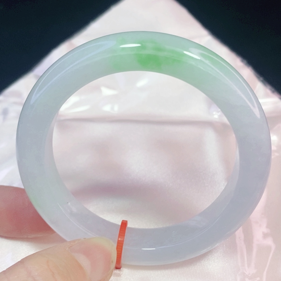 未镶嵌手镯翡翠51.8正圈