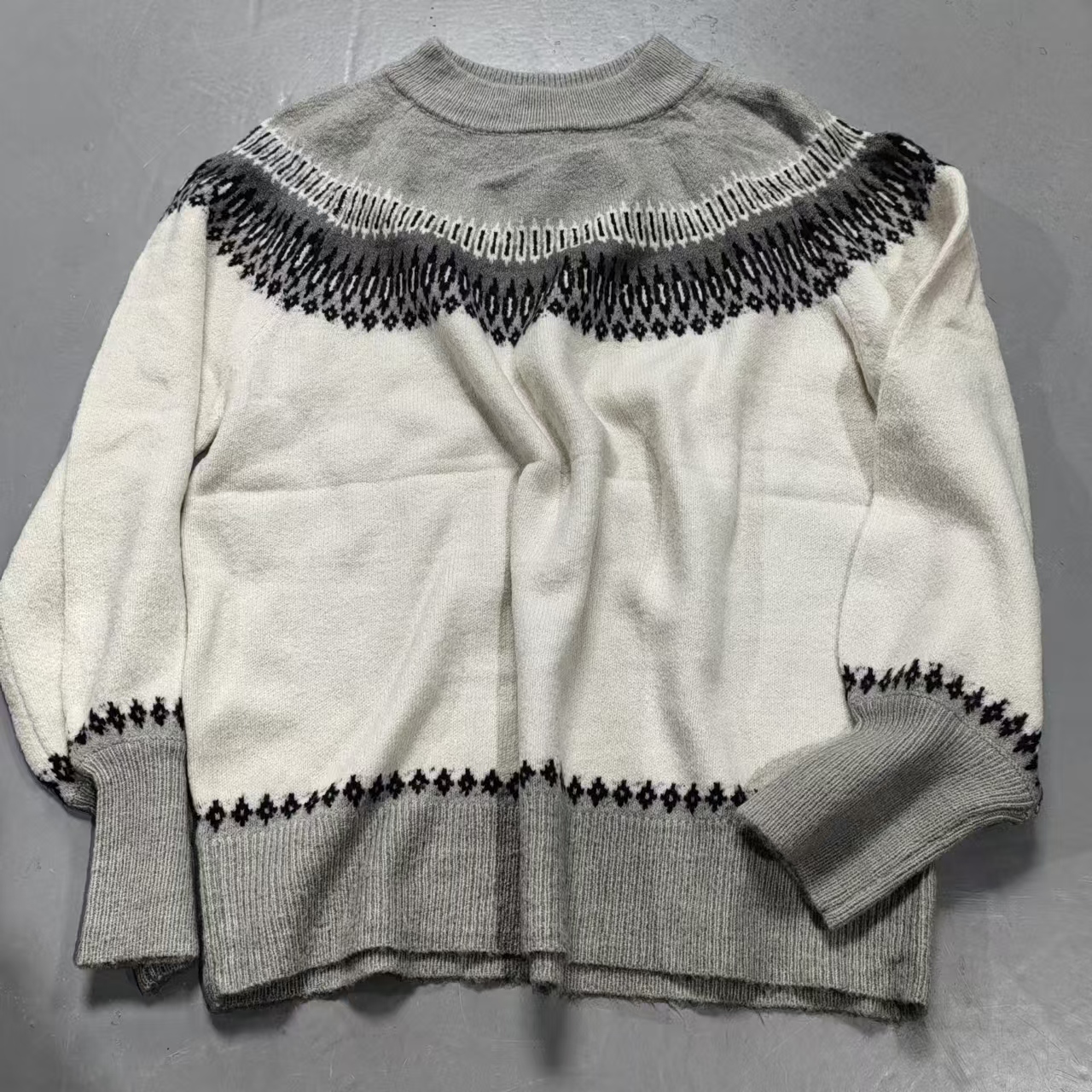 【南油玲姐】米灰色针织衫MY737