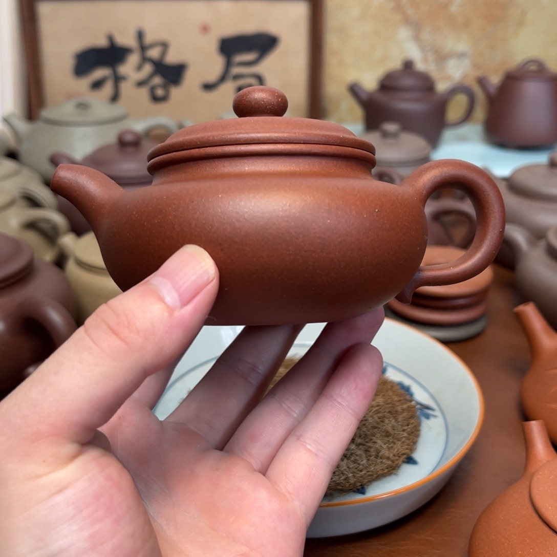茶壶紫砂红皮龙 黄龙山