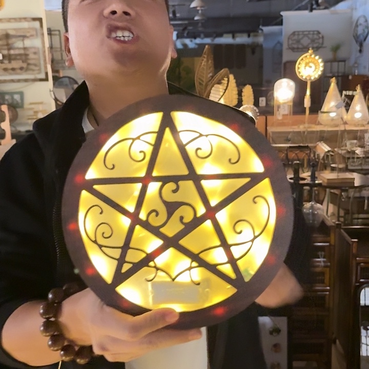 有机玻璃木质灯灯