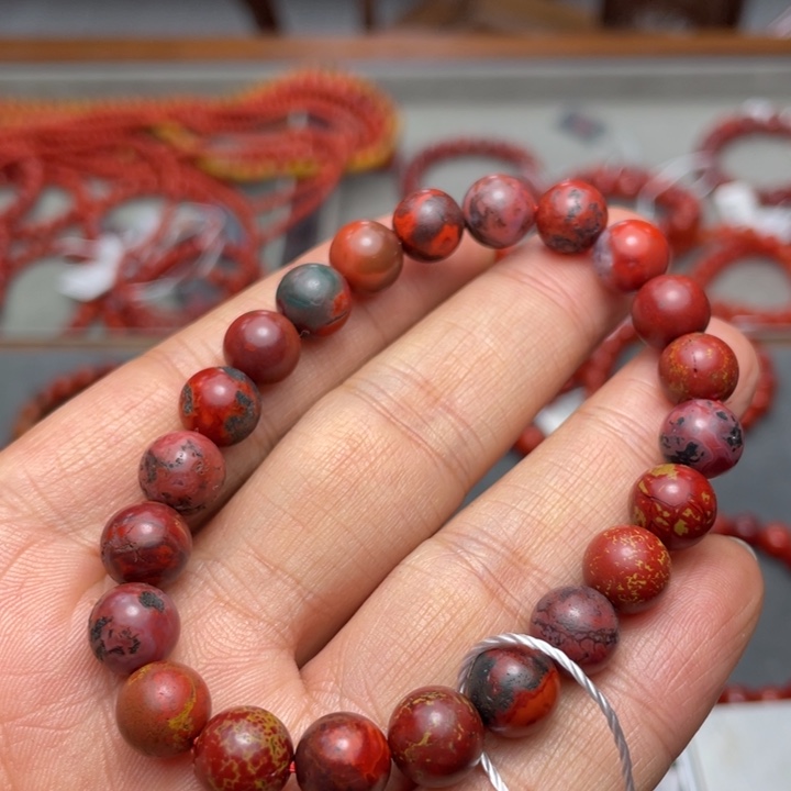 南红玛瑙手串9未镶嵌