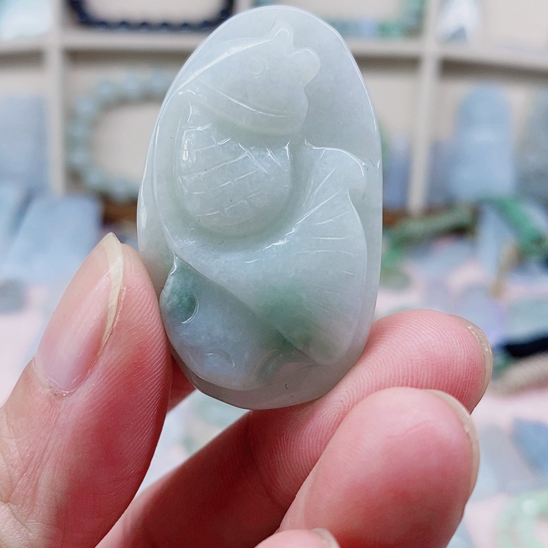 吊坠(不含链)未镶嵌翡翠天然