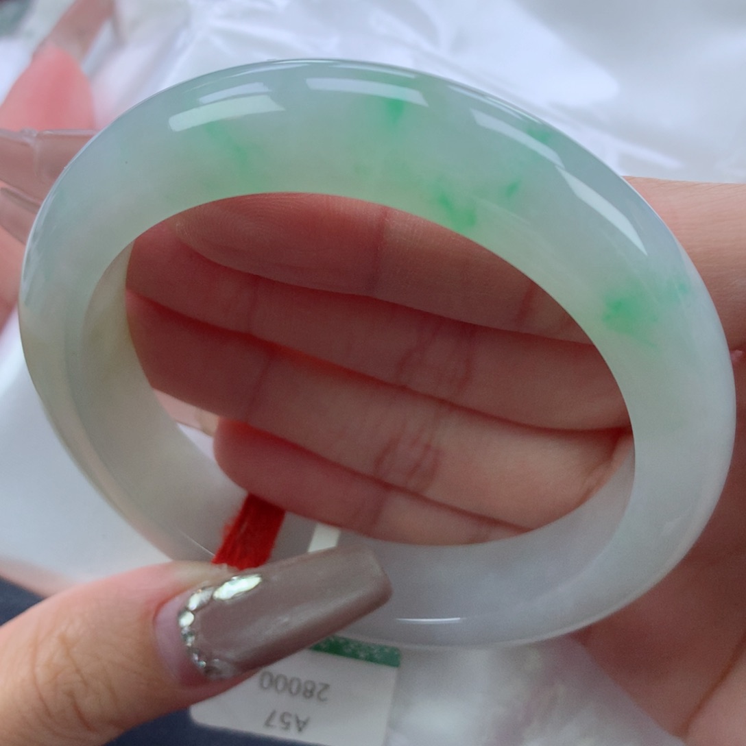 翡翠手镯未镶嵌5758正圈