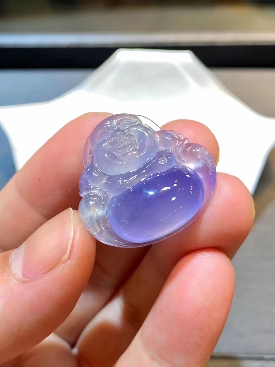 天然缅甸A货翡翠吊坠