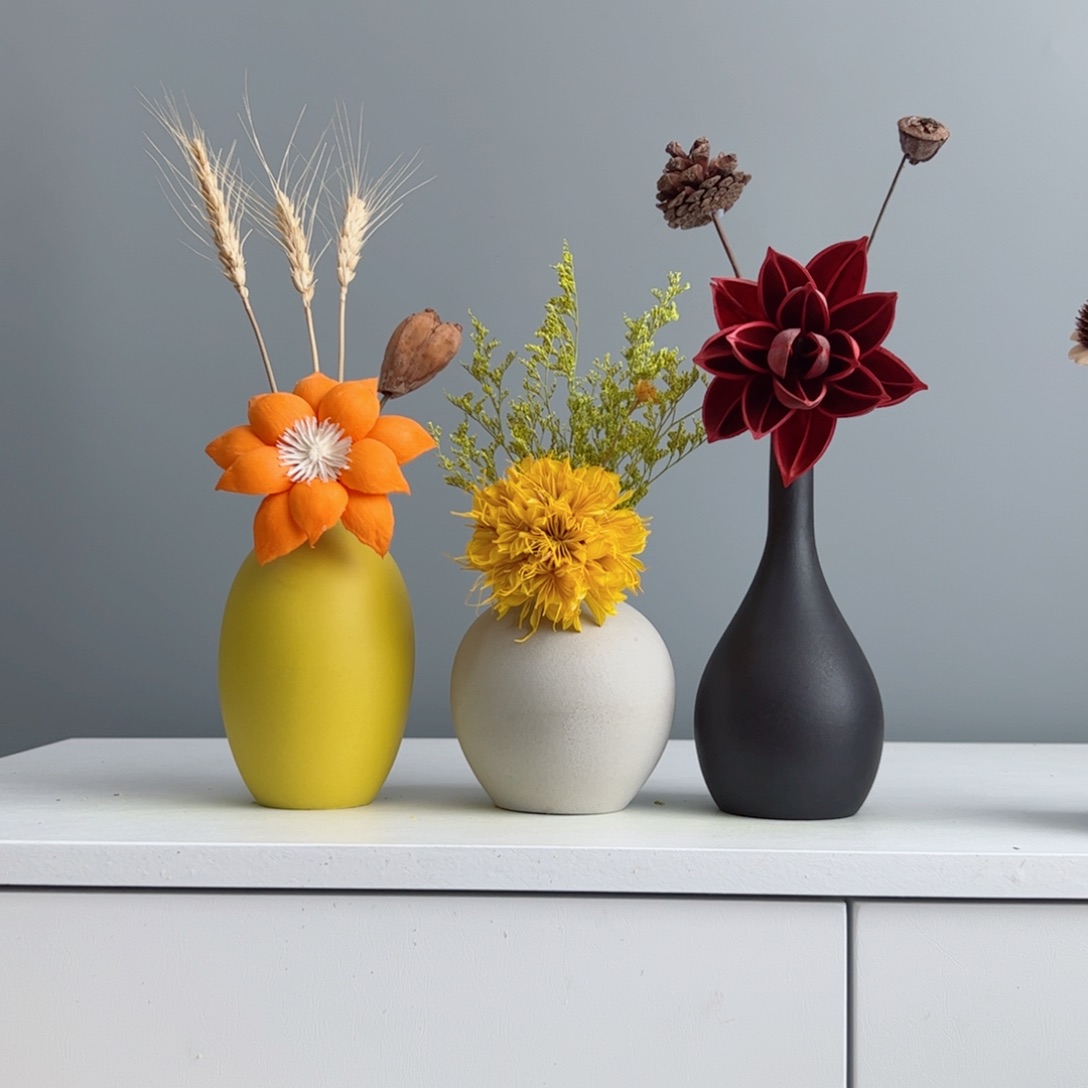 摆件j j j陶瓷花瓶摆件创意套装