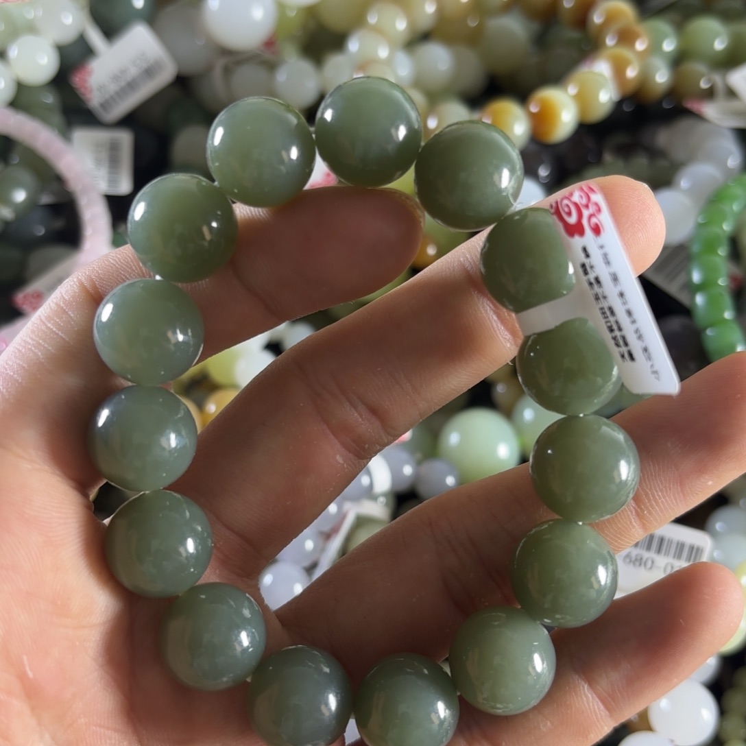 和田玉手链未镶嵌37