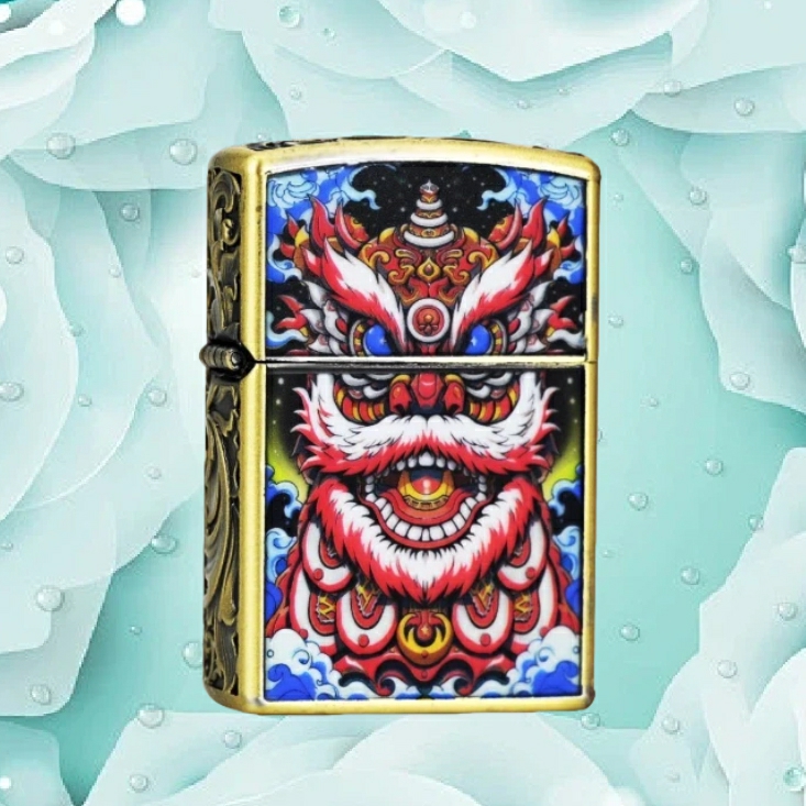 ZORRO佐罗夜光醒狮防风煤油打火机送男士无油