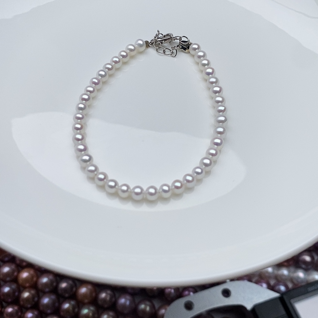 银S925镶嵌淡水珍珠颈饰