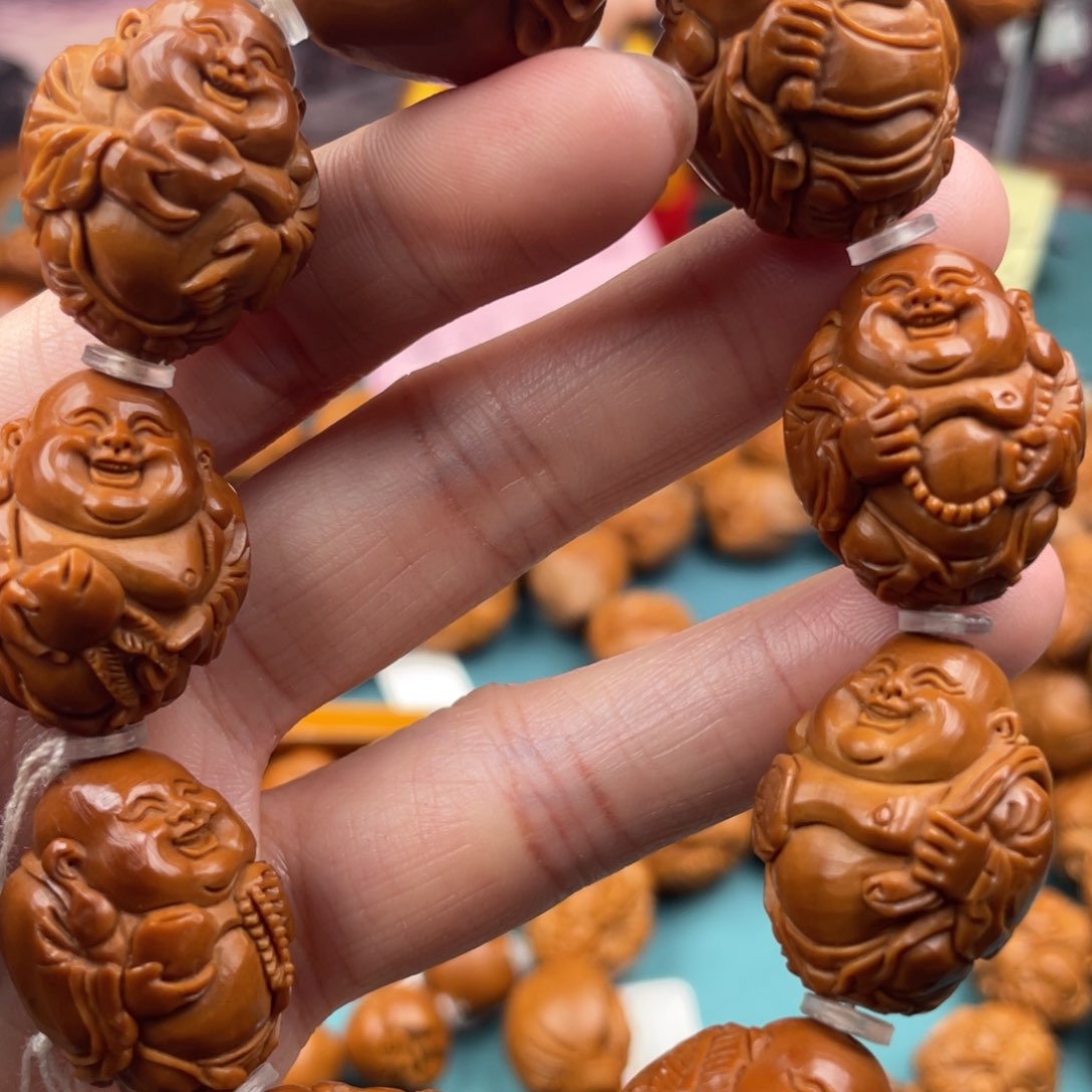 橄榄核手串2.0八宝弥勒