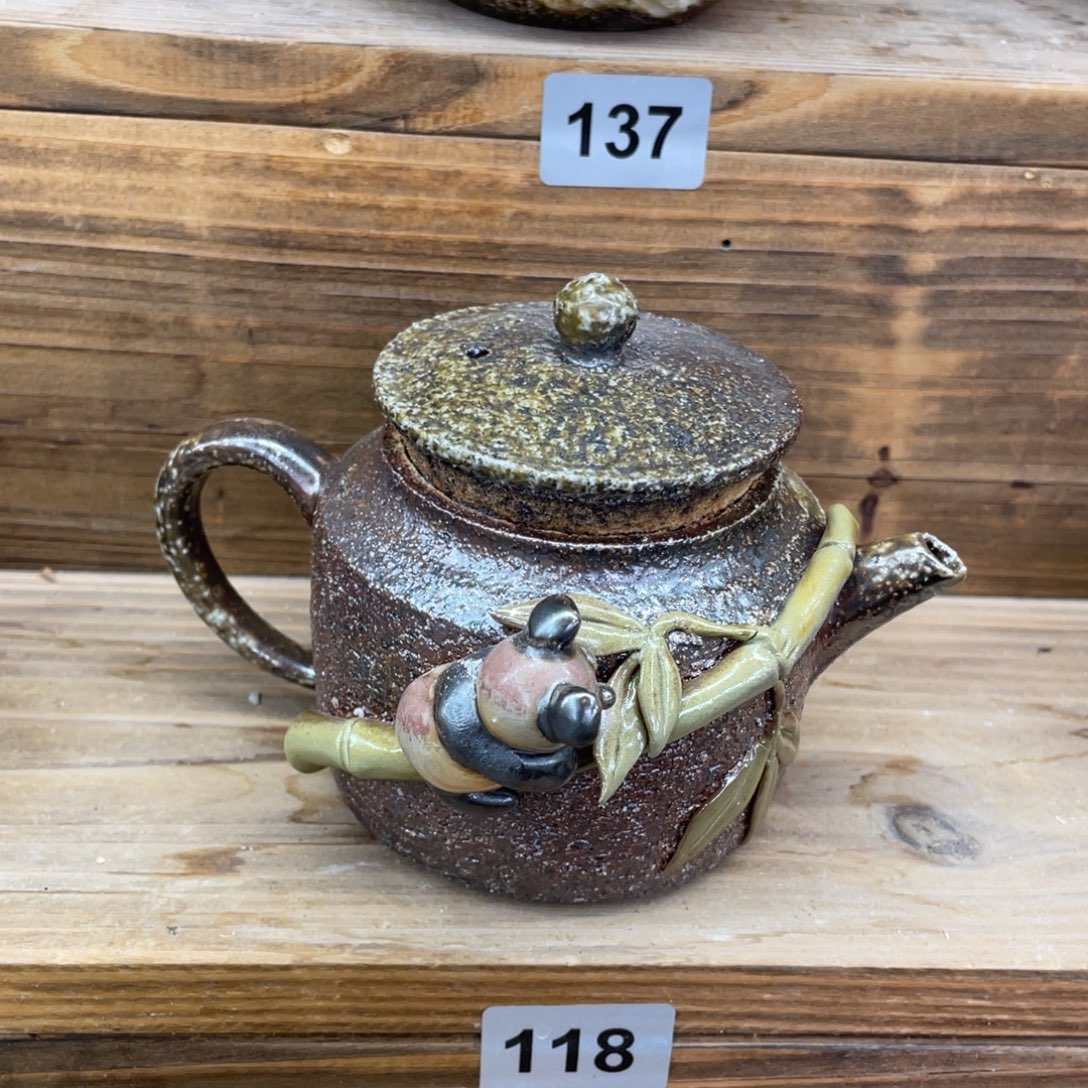 陶纯手工柴烧茶壶茶具
