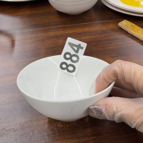 泥塑磁州窑老碗6只发货口径11.5